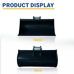 600mm Smooth Edge Bucket for 1-1.8T Mini Excavator, With Pin, Free Shipping USA