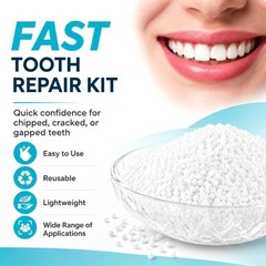 10.9oz Moldable False Teeth Beads – Tooth Repair Kit,Repair Thermoplastic Bea…