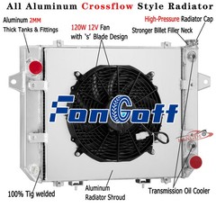 440211-00010 4 Row Radiator+Shroud Fan Fit 2012+ Doosan Daewoo G20P-5 GM 3.0L LP