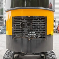 MMS 1.2Ton Enclosed Cab Mini Excavator 13.5HP Gas EPA Engine With 6 Attachments