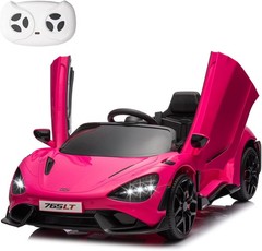 MUKIDY Kids Ride-on Car Licensed McLaren765LT for 3-6Years Old, Electric car 12V