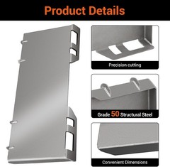 1/4″ 3/8″ 1/2″ Steel Quick Tach Attachment Skid Steer Mount Plate Adapter Loader