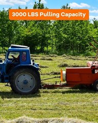 3000LBS 3/8″ Thick Skid Steer Mount Plate Capacity w/2″ Removable Hitch Receiver