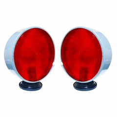 Replacement Tractor Double Face Light Set with 12v Bulbs Grey Body and Lens Red