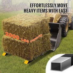 VEVOR 2000/4000 LBS Clamp on Pallet Forks Tractor Bucket Forks 43″/60″