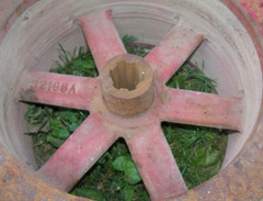 13″ OD, 6-1/2″ Flat Belt Pulley Massey Ferguson Harris 32198-A, 1-3/8″ 6 Splines