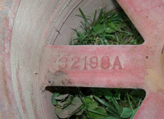 13″ OD, 6-1/2″ Flat Belt Pulley Massey Ferguson Harris 32198-A, 1-3/8″ 6 Splines