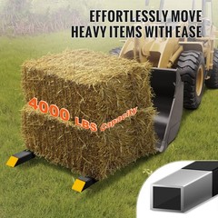 VEVOR 2000/4000 LBS Clamp on Pallet Forks Tractor Bucket Forks 43″/60″