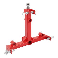 3 Pt Gooseneck Ball Hitch Adapter 2″ Receiver Trailer Drawbar For Cat1 tractors