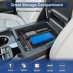 Center Console Organizer Compatible with 2023 2024 Vehicles, Access Color: Red