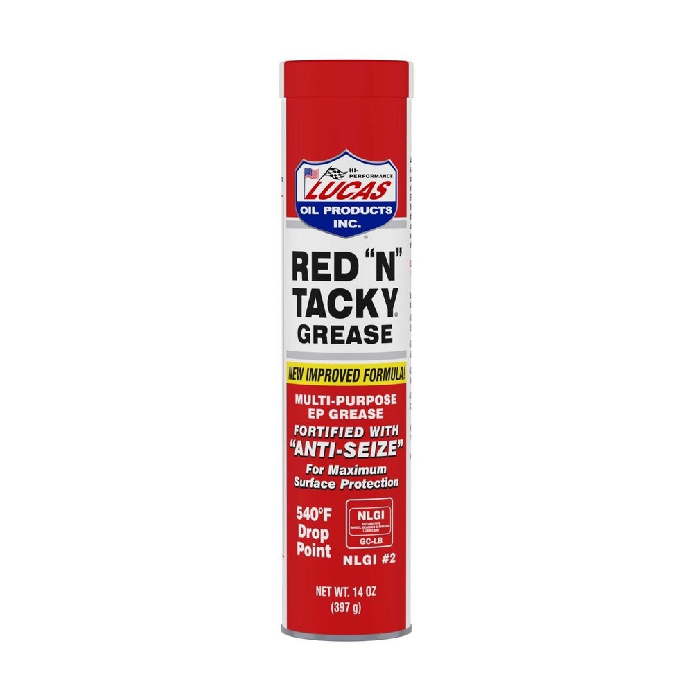 Lucas Red “N” Tacky Grease 14 oz. Cartridge, Pack of 1