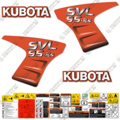 Fits Kubota SVL 95-2S Decal Kit Skid Steer Replacement Decals