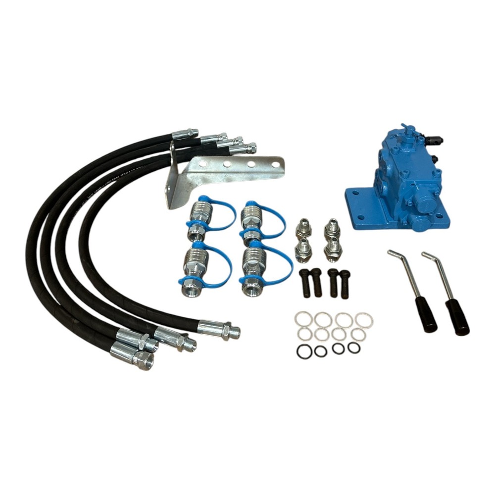 Dual Hydraulic Remote Control Valve Kit 4 Ports for Ford Tractor 5000 5600 6600