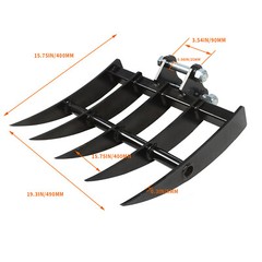 Rake Attachment For Mini Excavator One Ton To 1.5Ton Digger In Stock USA