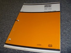 J I Case W110 Static Roller Parts Catalog Manual H7658 xz