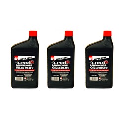 Three Pack of 10w/30 Oil Quarts For Gas Engines 4 Cycle 32oz. Bottles