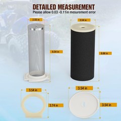 Air Filter & Guide & END CAP Kit For Yamaha Warrior Raptor Wolverine 350 YFM …