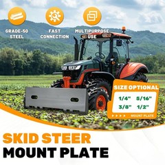 5/16″ Heavy Duty Quick Tach Skid Steer Mount Plate Universal Loader Adapter