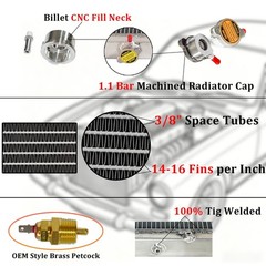 #D89103 #D77843 Radiator For Case/IH 580C 584C 586C 585C Backhoe Loader Aluminum