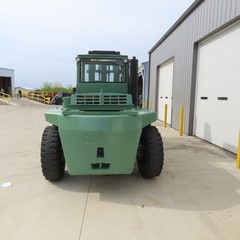 Clark C500 Y300D 30,000 LB Diesel Forklift 204″ H 2-Stage 96″ Forks Solid Tires