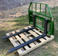 KIVEL 48″ 3500LB Pallet Forks for John Deere Tractor 200,300,400 & 500 Series