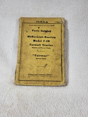 Vintage International Harvester Farmall F-20 Tractor Parts Catalog Manual TC-13A