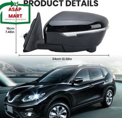 Left Driver Side Mirror Compatible with Nissan Rogue 2014-2020 with Heated Power