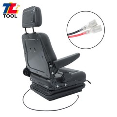 Forklift Tractor Seat Suspension Adjustable Backrest Armrest Safety Belt