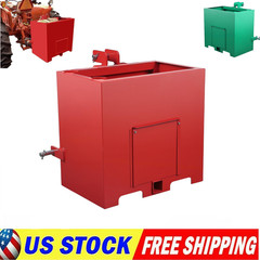 3 Point Ballast Box w/ 2″ Hitch Receiver for Category 1 Tractor Attachment 800LB