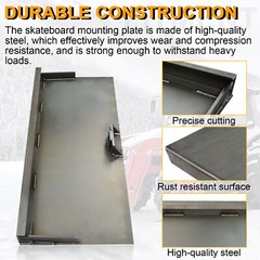 For Single Pin Mustang Skid Steer Mount Plate Loader Quick Tach Attachment
