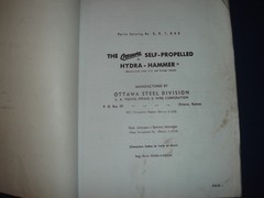 OTTAWA SPARTAN HYDRA-HAMMER PARTS MAINTENANCE OPERATORS SERVICE SHOP MANUAL