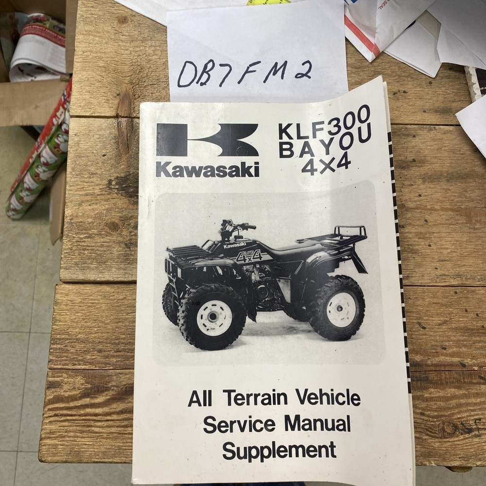KAWASAKI ATV KLF300 BAYOU 4X4 SERVICE MANUAL SUPPLEMENT