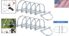 12 Count 1/4 Inch Heavy Duty Spring Locking Pins – Corrosion Resistant Design
