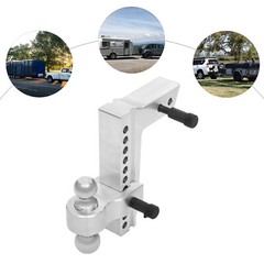 Modern Adjustable Trailer Hitch 2.5in Receiver 2 Ball Heads 26500lbs Truck Tow