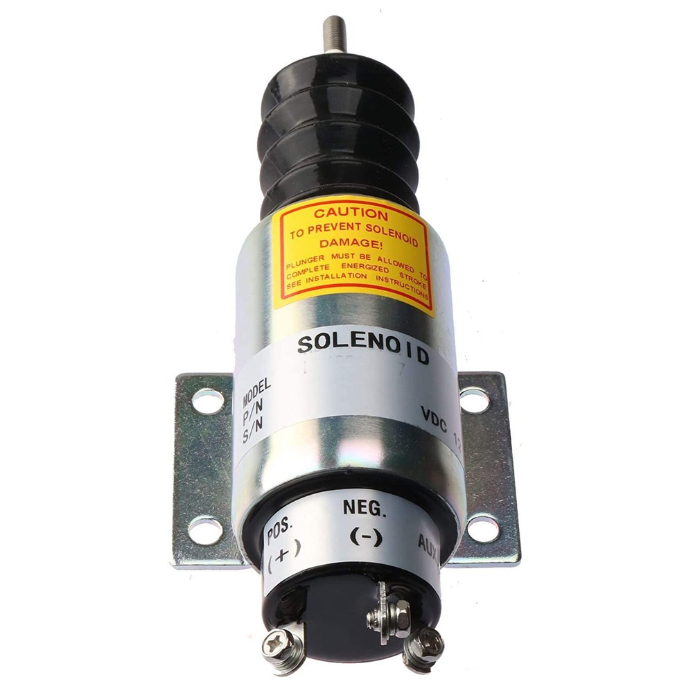 12V 3 Terminals Shut Down Solenoid 2001-12E2U1B2S1A SA-2606-A for Woodward