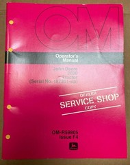 John Deere 2030 Tractor Operator Manual OM-R59805 F4 R-2