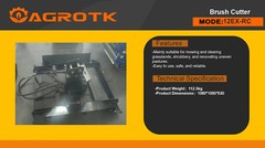 AGT Mower Brush Cutting Attachment for AGT 1 Ton Excavator H12 QH12 H15 QH13 H13