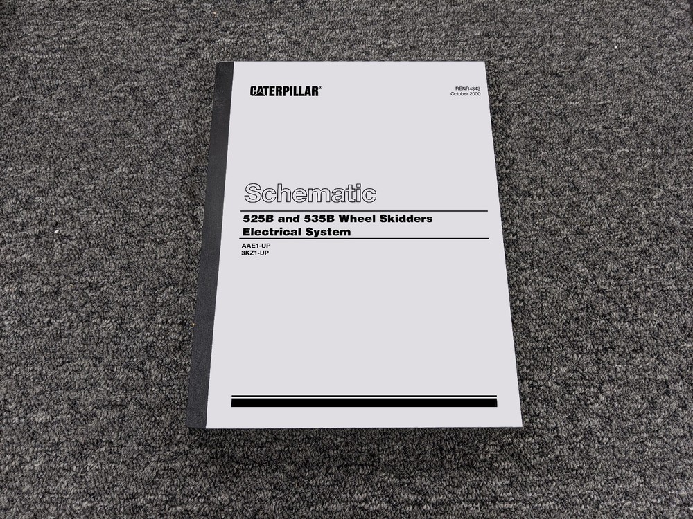 Caterpillar 525B 535B Wheel Skidder Elect Wiring Diagram Schematic Manual AAE1