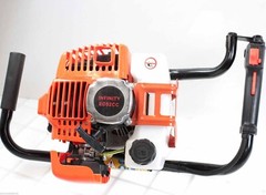 One Man Gas Post Hole Digger Fencing Soil Drill Machine w/4″ 6″ & 10″ Auger Bits