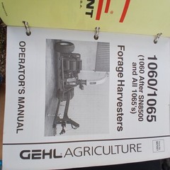 GEHL AGRICULTURE SERVICE OWNERS MANUAL BINDER OF Over 30 MIXED MANUALS