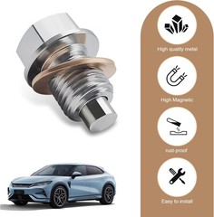 Oil Drain Plug M14x1.5, Stainless Steel Oil Drain Plug with Silver M14x1.5