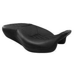 2-Up Rider Passenger Seat for Road King Street Glide 2009-2023 Black