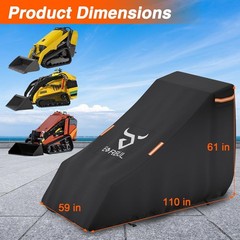 Mini Open Cab Skid Steer Cover for Kubota Bobcat Toro Dingo Ditch Vermeer 420D