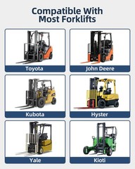 1 Pair Pallet Fork Extension 72 Inch,Industrial Fork Attachments for Forklift