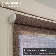 28mm Roller Blind Brackets Upgrade 1.69″W x 1.85″H, White