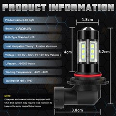 2 Super Bright LED Headlight bulbs for 2013-2015 Can-Am Outlander Max 500 ATV