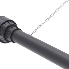 Heavy Duty PTO Shaft 39-55 inch 1-3/8″ 6-Spline x 1 3/8″ Round End for Series 4