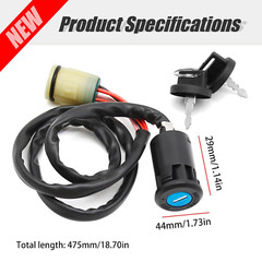 Ignition Switch W/Keys Replacement for Honda ATV TRX350 TRX420 TRX450 Rancher 35