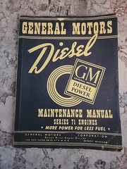 Vintage GM Series 71 Engine Maintenance Manual Book 1941 Detroit Diesel Rare HTF