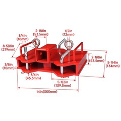 2” Forklift Trailer Hitch Receiver Dual Pallet Forks Towing Adapter Attachment